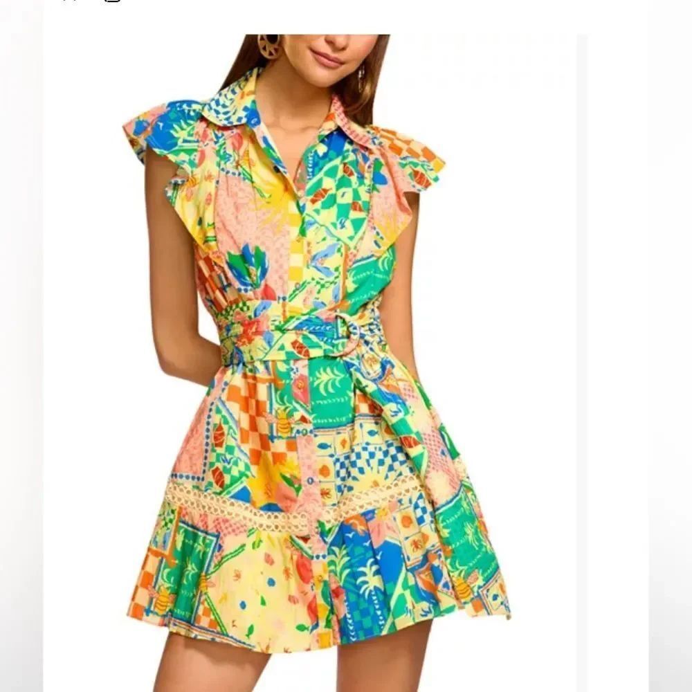 Ramy Brook
Garden Marceline Belted Mini Dress
